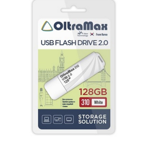 USB флэш-накопитель OLTRAMAX OM-128GB-310-White