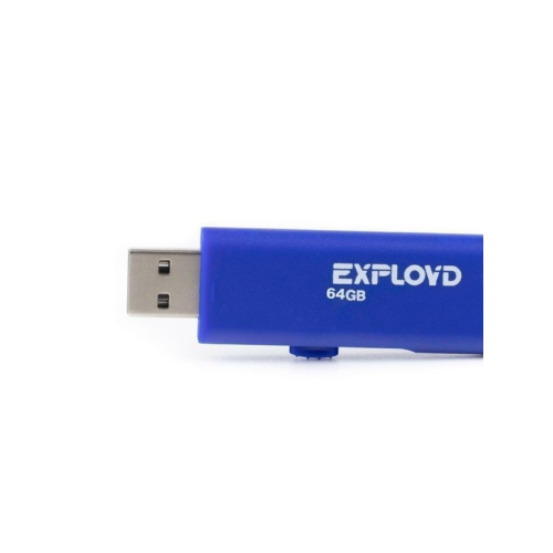 USB флэш-накопитель EXPLOYD 64GB-580 син.