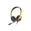 Наушники с микрофоном A4Tech FH100U желтый/черный