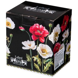 Lefard Кружка Стеклянная С Ситом маки 350 Мл Черная 104-609