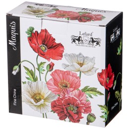 Lefard Салатник - Тарелка Суповая Маки 15*7 См 650 Мл Черный 104-765