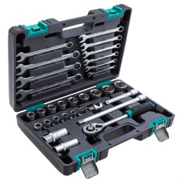 Stels Набор инструментов, 1/2, CrV, пластиковый кейс 31 предм. 14102
