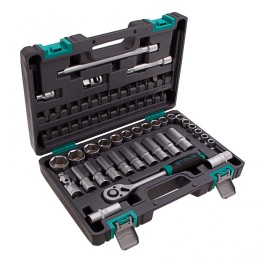 Stels Набор инструментов, 1/2, CrV, пластиковый кейс 60 предм. 14103