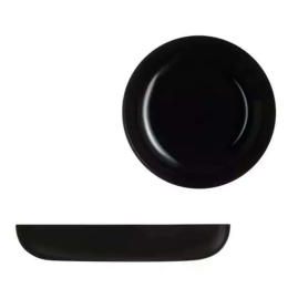 LUMINARC Тарелка для подачи плова и закусок Френдс Тайм черное 25 см P6275/P6375