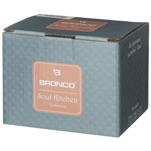 Кружка Bronco soul Kitchen 9 См 400 Мл Серая 189-421