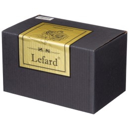 Lefard Масленка Gold Glass 17,5*10,5 См. Высота=9 См. + Нож 195-217