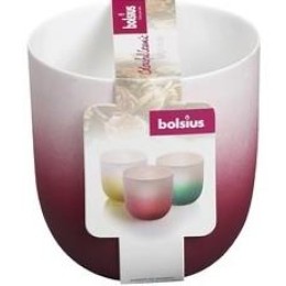 BOHEMIA Подсвечник Bolsius Сandle accessories 75/70 бело-борд.для чайных свечей 103 687 150 347 55423