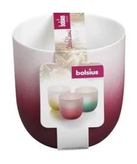 BOHEMIA Подсвечник Bolsius Сandle accessories 75/70 бело-борд.для чайных свечей 103 687 150 347 55423