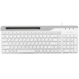 A4Tech Клавиатура FK25 WHITE белый/серый