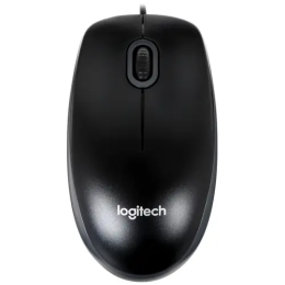 Logitech Мышь B100  USB черный