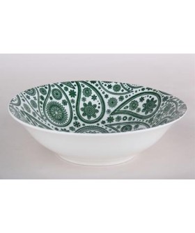 КОРАЛЛ Тарелка глубокая 17см. Paisley зелен. DS2202S7G