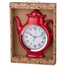 Lefard Часы Настенные Кварцевые chef Kitchen Красные 25*30*5 См. Диаметр Циферблата=14 См. 220-217