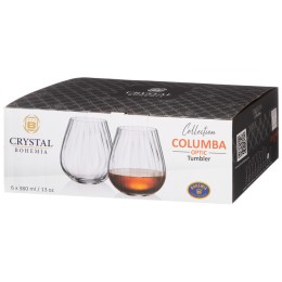 BOHEMIA Набор Стаканов Для Воды/виски columba Optic Из 6шт 380мл 669-406