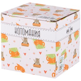 Lefard Кружка Котомания С Сил. Крышкой, 11,5/8,5*9см 400мл 756-329