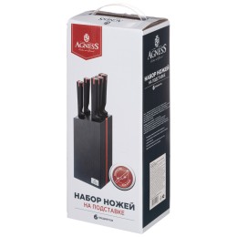 Lefard Набор Ножей Agness На Деревянной Подставке, 6 Предметов 911-480