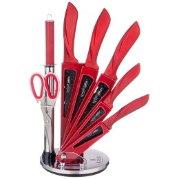 Lefard Набор Ножей Agness С Ножницами И Мусатом На Пластиковой Подставке, 8 Предметов 911-621