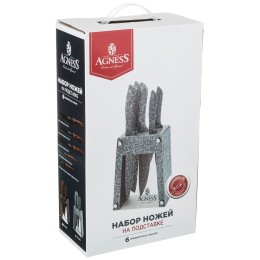 Lefard Набор Ножей Agness монблан На Пластиковой Подставке, 6 Предметов 911-679