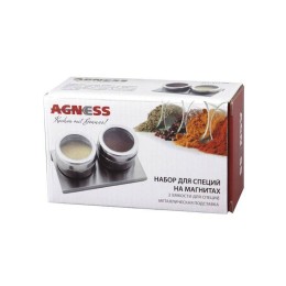 Lefard Набор Для Специй Agness монблан 3 Пр.на Магнитах, В Т.ч. Метал.подставка 14*9*5 См 912-008