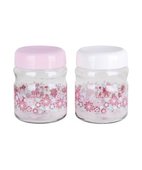 КОРАЛЛ Банка д/сып. продуктов 900мл. Flora микс 2цв. 132081-C