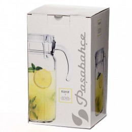 PASABAHCE Кувшин КАРАТ 1500 мл с прозрачной акриловой крышкой 43304B