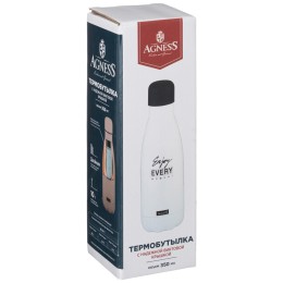 Lefard Термобутылка Agness break Time Корпус Нерж.сталь, 350мл Цвет: Белый 709-082