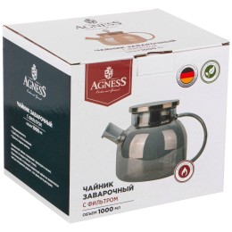 Lefard Чайник Заварочный Agness high-tech 1000 Мл. Цвет:прозрачный 889-121