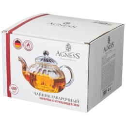 Lefard Чайник Заварочный Agness С Фильтром Из Нжс 600 Мл 891-030