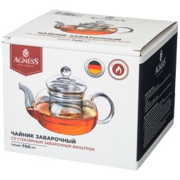 Lefard Чайник Заварочный Agness Со Стеклянным Фильтром 700 Мл 891-033