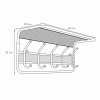 Вешалка с полкой Гранада 21 (GRANADA 21 hanger with shelf) ВСПГ21 Ч (Черный)