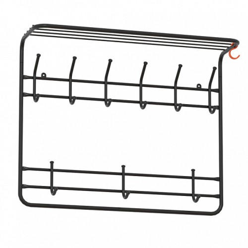 Вешалка 2х ярусная 80 ВСП 9 Ч (Черный)