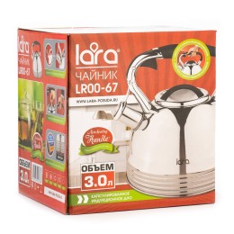 LARA Чайник 3.0 л. LR00-67 (зеркальный)