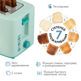 VLK Тостер Palermo 102 мятный