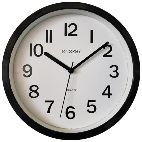 Часы настенные кварцевые ENERGY модель ЕС-139 черные. 102262-SK