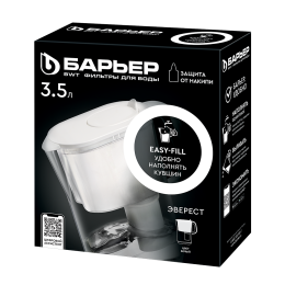 БАРЬЕР Фильтр-кувшин для очистки воды Стайл XL (Эверест) белый