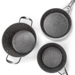 GALAXY Набор посуды 5 предметов LINE GL9515/красный