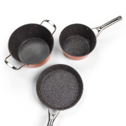 GALAXY Набор посуды 5 предметов GL9515/оранжевый