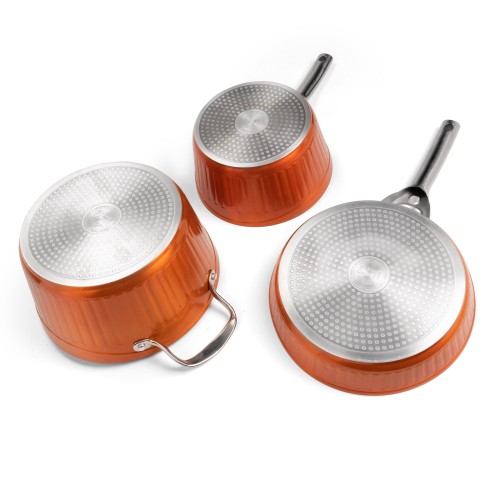 Набор посуды 5 предметов GALAXY GL9515/оранжевый