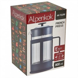 ALPENKOK Френч-пресс 800 мл AK-722/80 серый