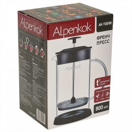 ALPENKOK Френч-пресс 800 мл AK-728/80 черный