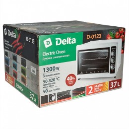 DELTA Духовка электрическая 1300 Вт, 37 л D-0123 бежевая