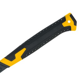 Denzel Топор цельнокованый 600 г, двухкомпонентная обрезиненная рукоятка 21499