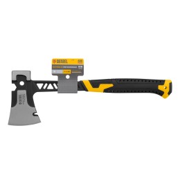 Denzel Топор цельнокованый 600 г, двухкомпонентная обрезиненная рукоятка 21499