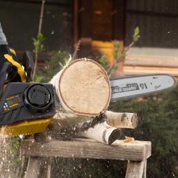 Denzel Цепная пила аккумуляторная бесщеточная RCS400-36, Li-ion, 36 В, 4 Ач, шина 400 мм 58610