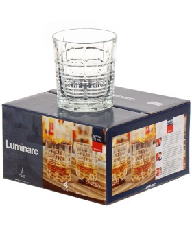 LUMINARC Набор стаканов для виски Dallas Даллас Время Дегустаций 4шт 300мл O0121