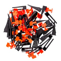 Сибртех Система выравнивания плитки (СВП), комплект: зажимы, клинья (40/40 шт) в пакете 88060