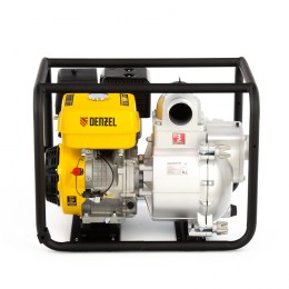 Denzel Мотопомпа бензиновая для грязной воды PX-80D, 15 л.с, 3, 1500 л/мин, глубина 8 м , напор 30 м 99204