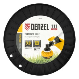 Denzel Леска для триммера двухкомпонентная квадрат, 3,0мм х 111м, на DIN катушке EXTRA CORD// 96820