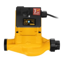 Denzel Циркуляционный насос CP25-8, напор 8 м, 130 л/мин, 1 м кабель, монт. длина 180 мм 99412