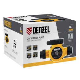 Denzel Циркуляционный насос CP32-8, напор 8 м, 160 л/мин, 1 м кабель, монт. длина 180 мм 99415