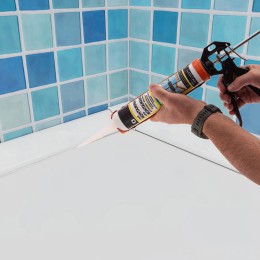 SPARTA Пистолет для герметика, 310 мл, полуоткрытый, круглый шток 8 мм, Heavy Duty 886325